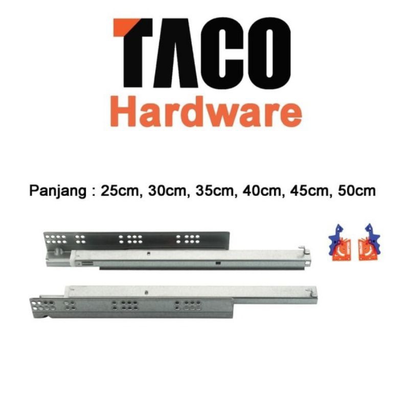 Rel tandem TACO US001 Soft Close 45 cm