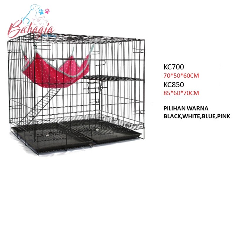KANDANG KUCING 2 LANTAI KC700 & KC850 CAGE-KANDANG