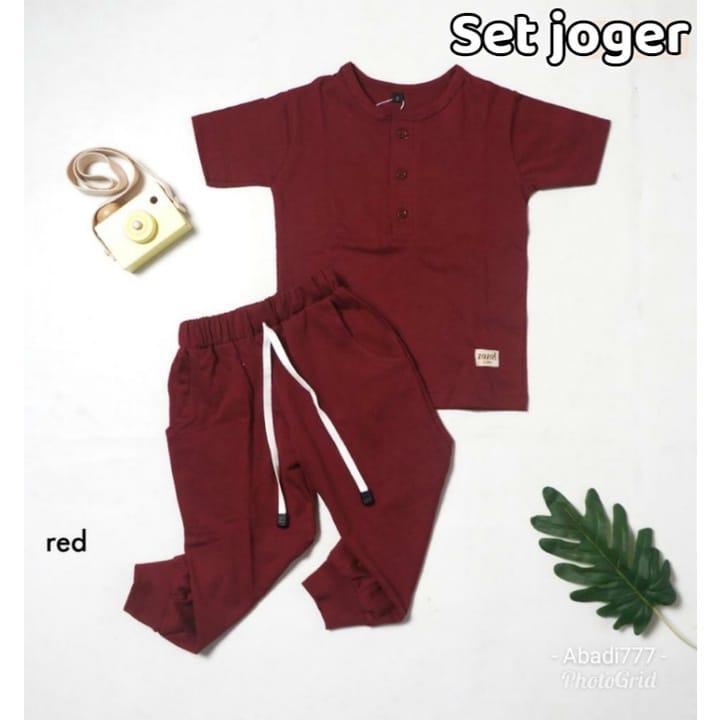PROMO  stelan anak laki-laki & perempuan kekinian 1-6 tahun baju anak set joger kiano