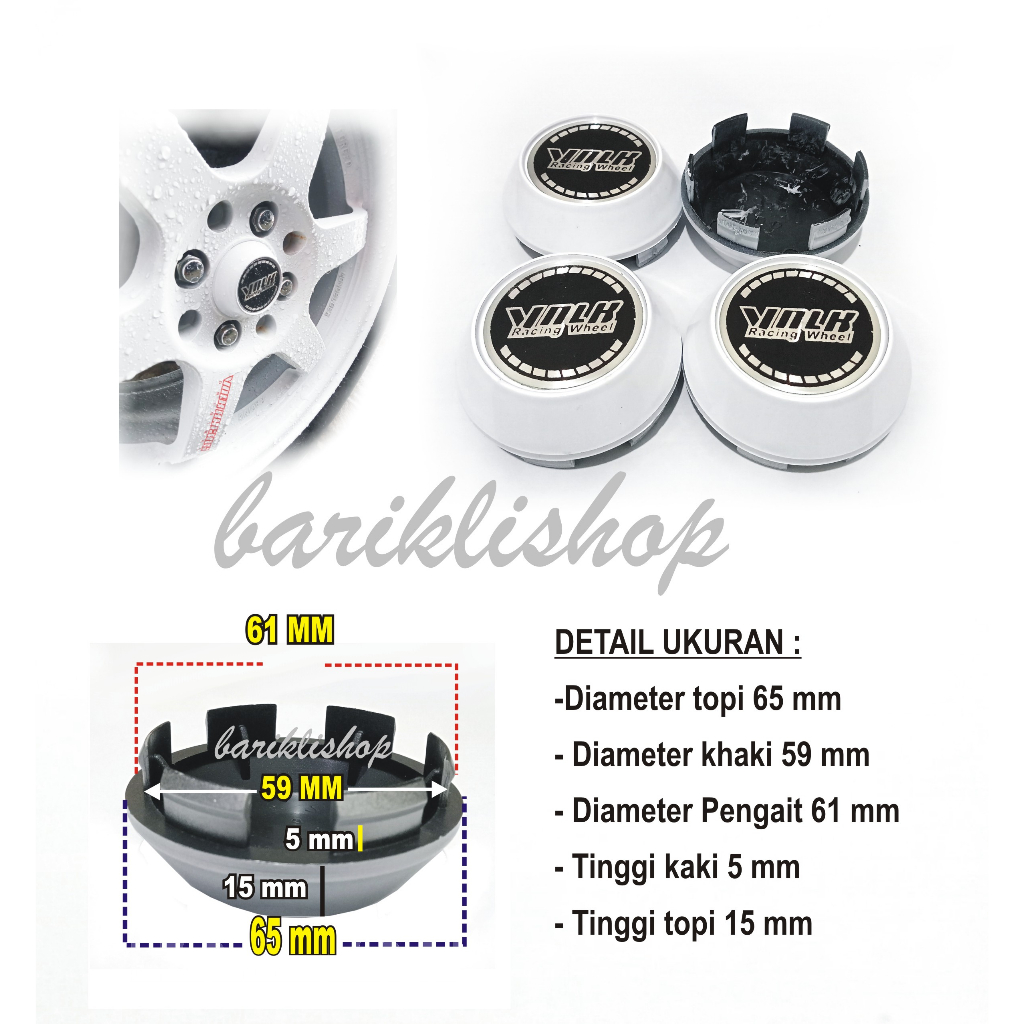 Tutup as roda ban mobil dop center velg te37 SL r15