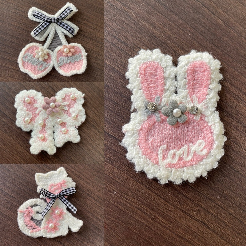 Patch sulam Monte Pearl tembak Import / Bordir sulam