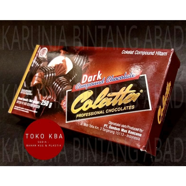 

Colatta Dark Compound Chocolate Batang Hitam Blok 250 Gram