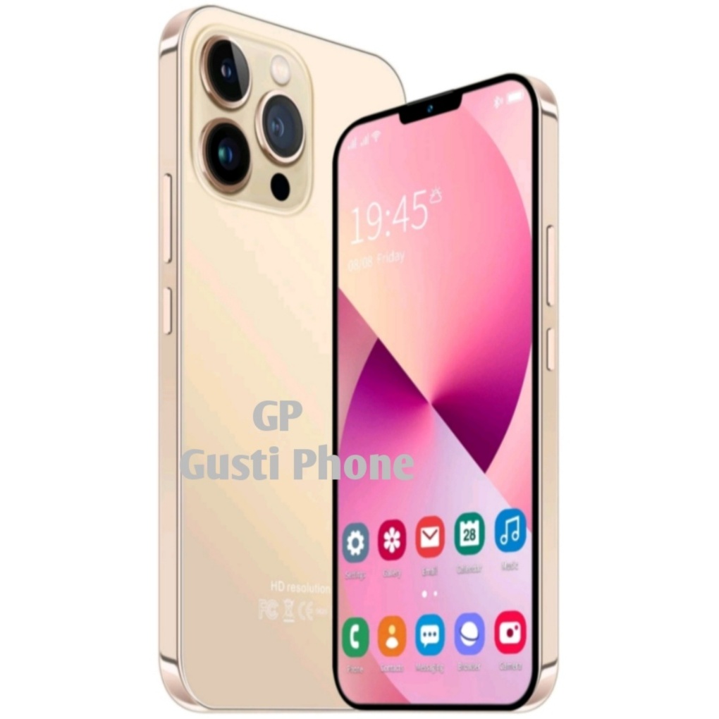 Smartphone i13 pro max android 12gb+512gb gold