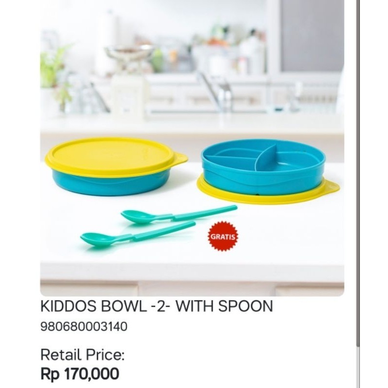 Tupperware kiddos lunch box tempat makan anak