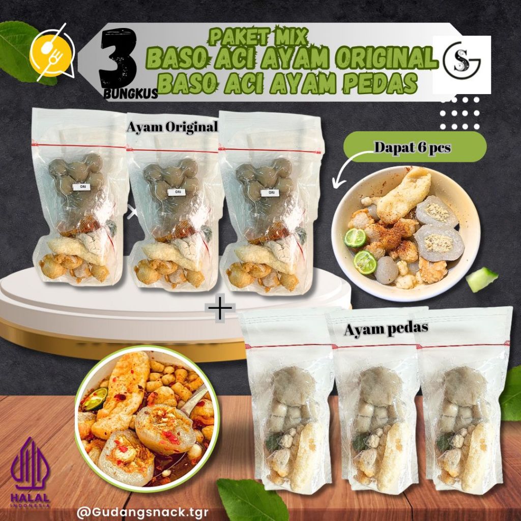 

PAKET BUNDLING INSTAN ( BOCI AYAM PEDAS 3PCS X BOCI AYAM ORI 3PCS)