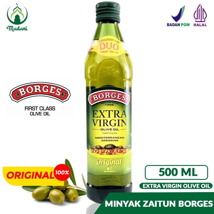 

Minyak Zaitun Murni Extra Virgin Bisa DiMinum Borges 500ml