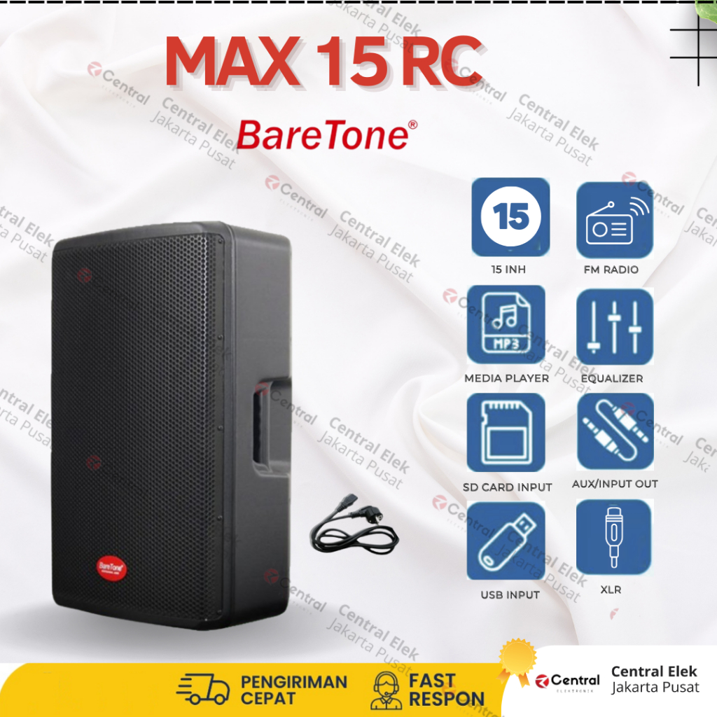Speaker active Baretone max15rc / max 15rc