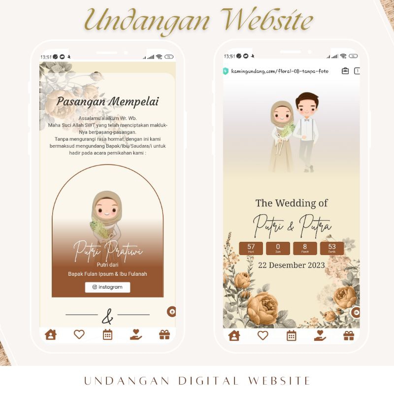 Undangan Digital Website | Undangan Pernikahan Digital | Undangan Murah | Undangan Digital Murah