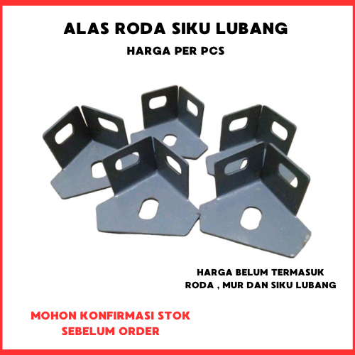 Plat Siku Alas Roda untuk Siku Lubang, Kaki Besi, Besi Siku Rak
