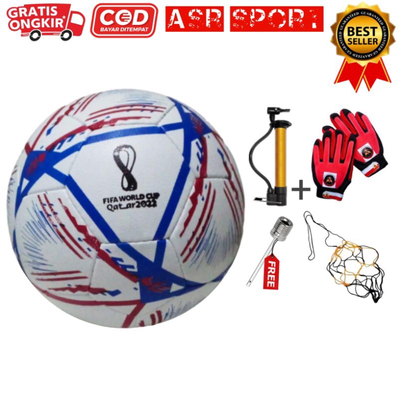 Bola Sepak Murah Gratis Pompa/ Bola Sepak Size 5 Gratis Pompa & Jaring
