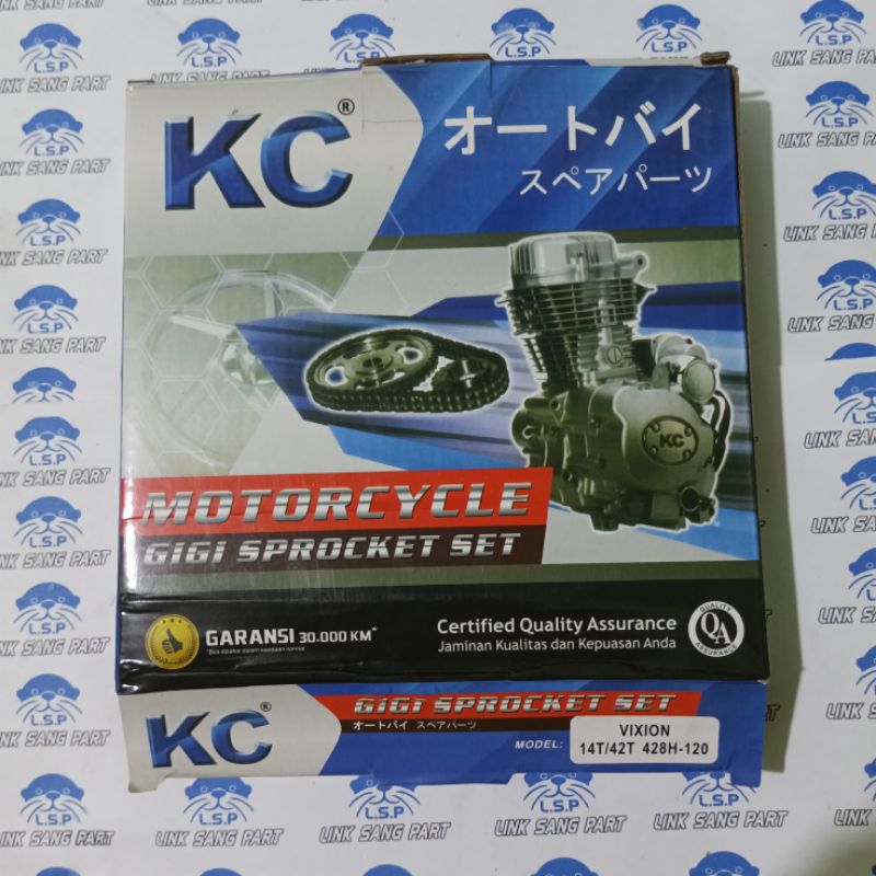 Gir Gear set Vixion old model SSS original KC