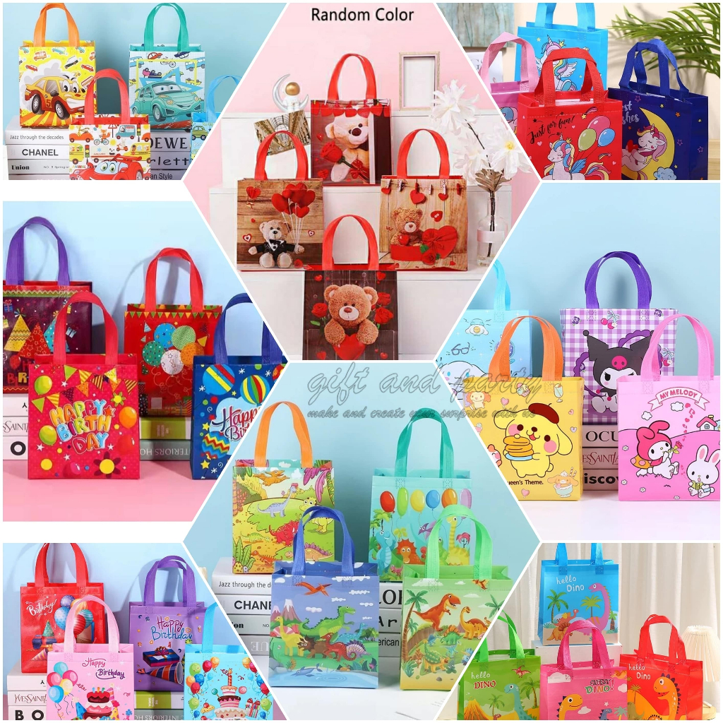 

Tas Ultah Anak / Tas Souvenir Ulang Tahun Anak / Goodie Bag Ultah Anak Karakter