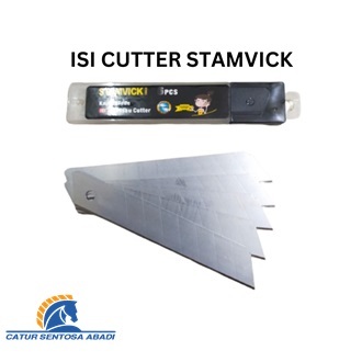 

Isi Cutter STAMVICK Besar Tajam Kaku Isi 6 Pcs Kualitas Bagus Silet CSA