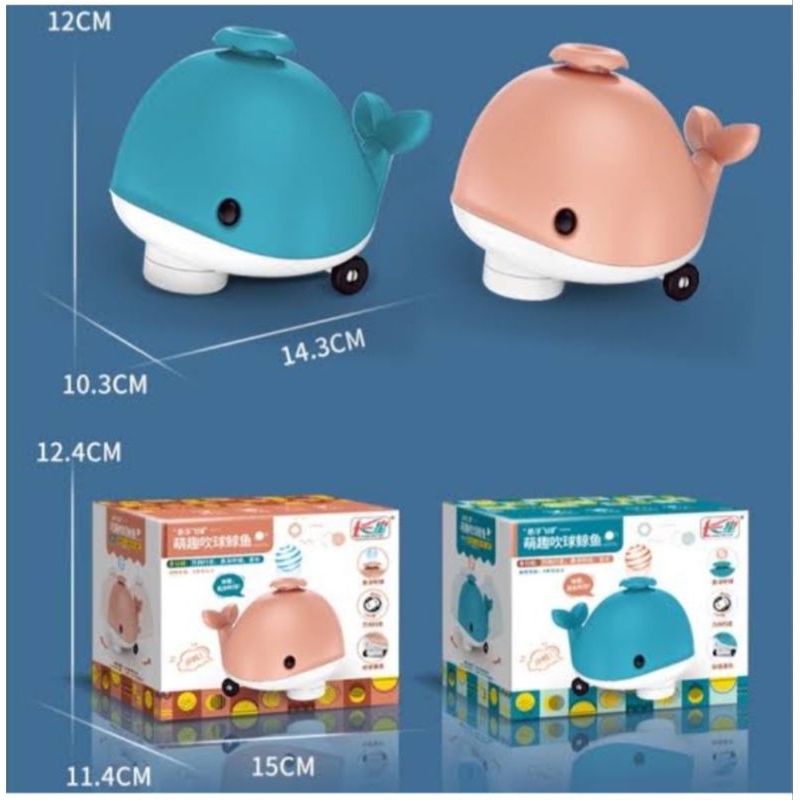 Mainan Anak Anak Whale Ball Tiup/Mainan Paus Bola Tiup
