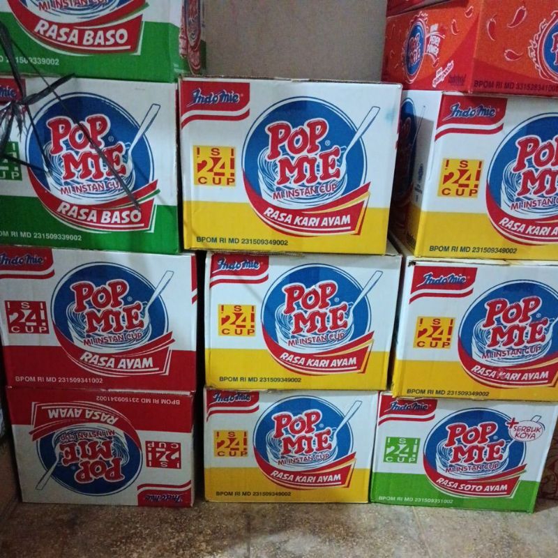 

Pop Mie instan dus isi 24 cup (khusus instan palembang)
