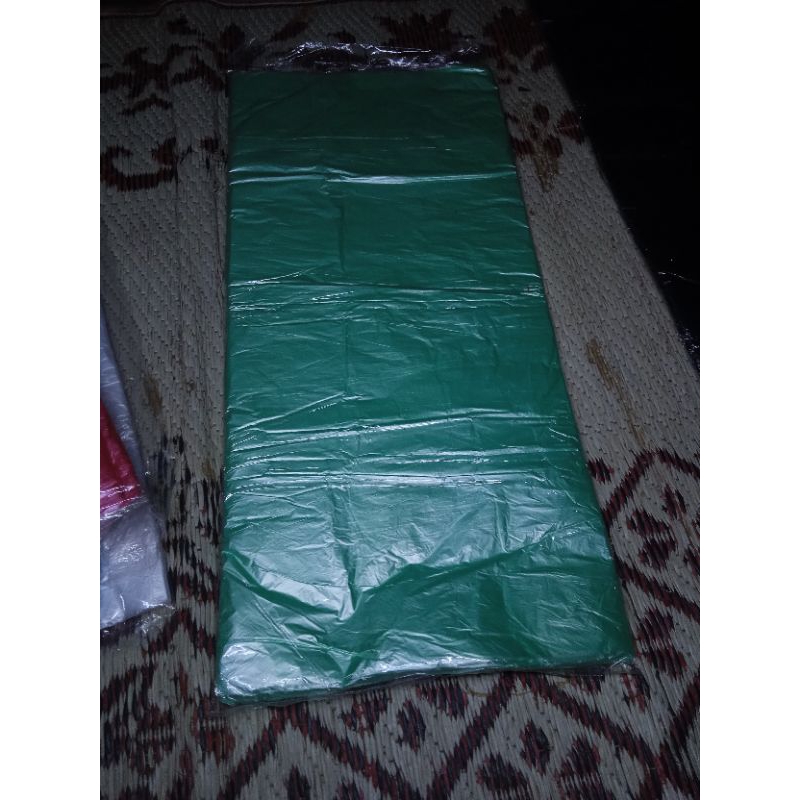 PLASTIK LAYANGAN PAPIRAN WARNA HIJAU PER 2meter