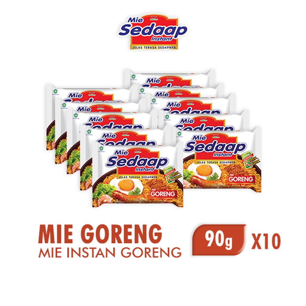 

Sedaap Mie Instan Goreng Bag 90 gr x10