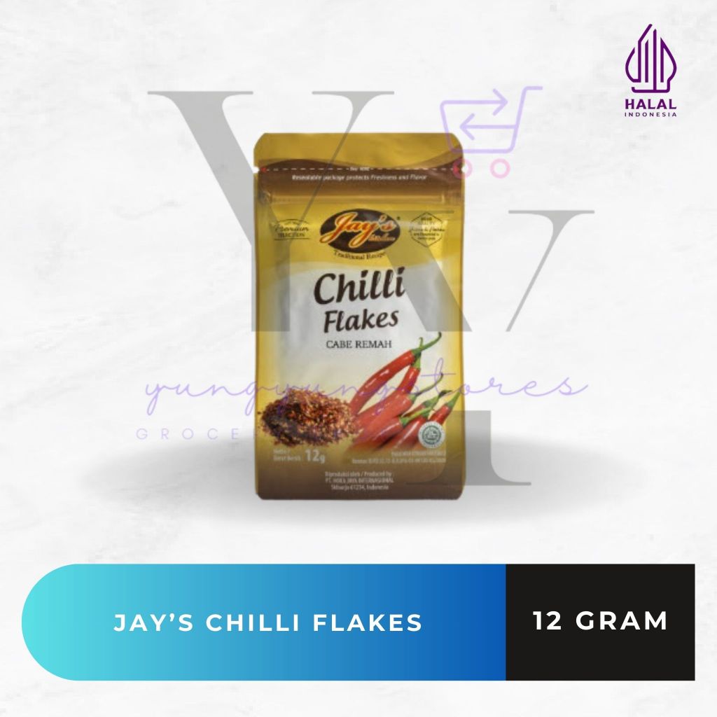 

[ZIPLOCK] Jay's Chili Flakes / Cabe Remah 12 gram