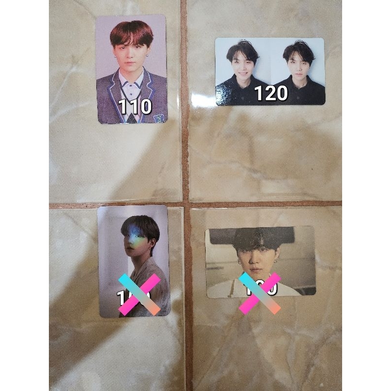 photocard suga bts osis dan dilan