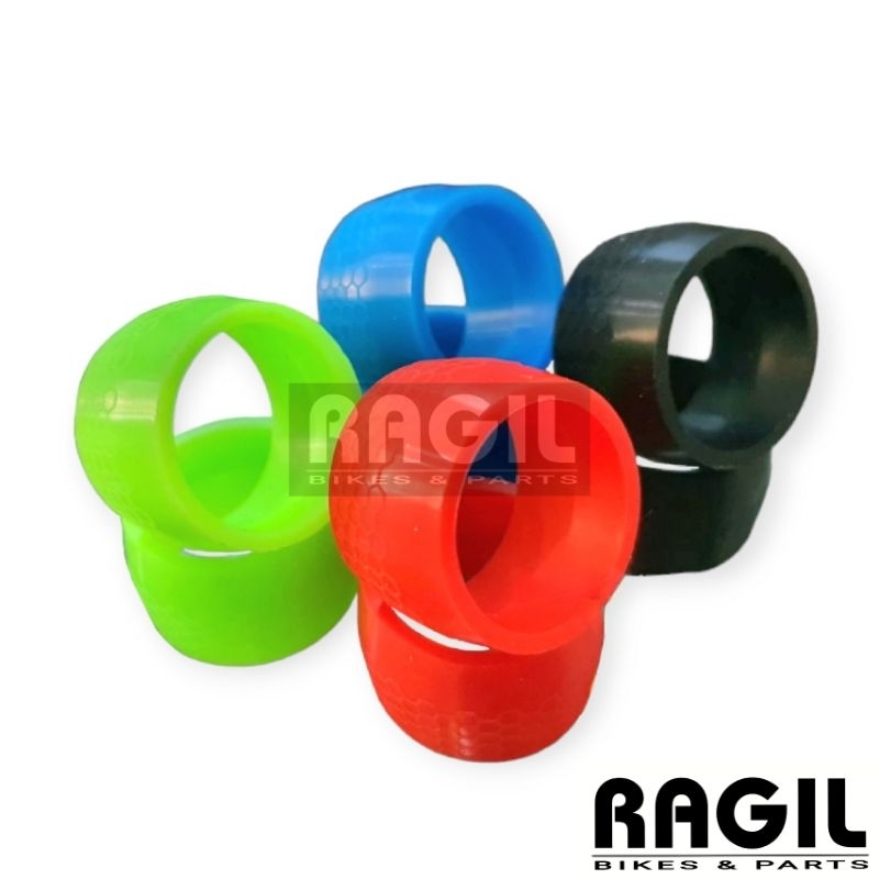 (1PASANG) CINCIN KARET RING SILIKON STRUMMER STANG DROPBAR BARTAPE DROP BAR TAPE RISK PELILIT SEPEDA