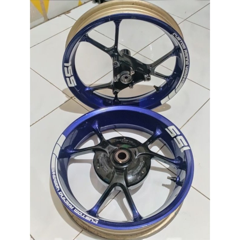 velg pelek racing depan belakang aerox 155 original