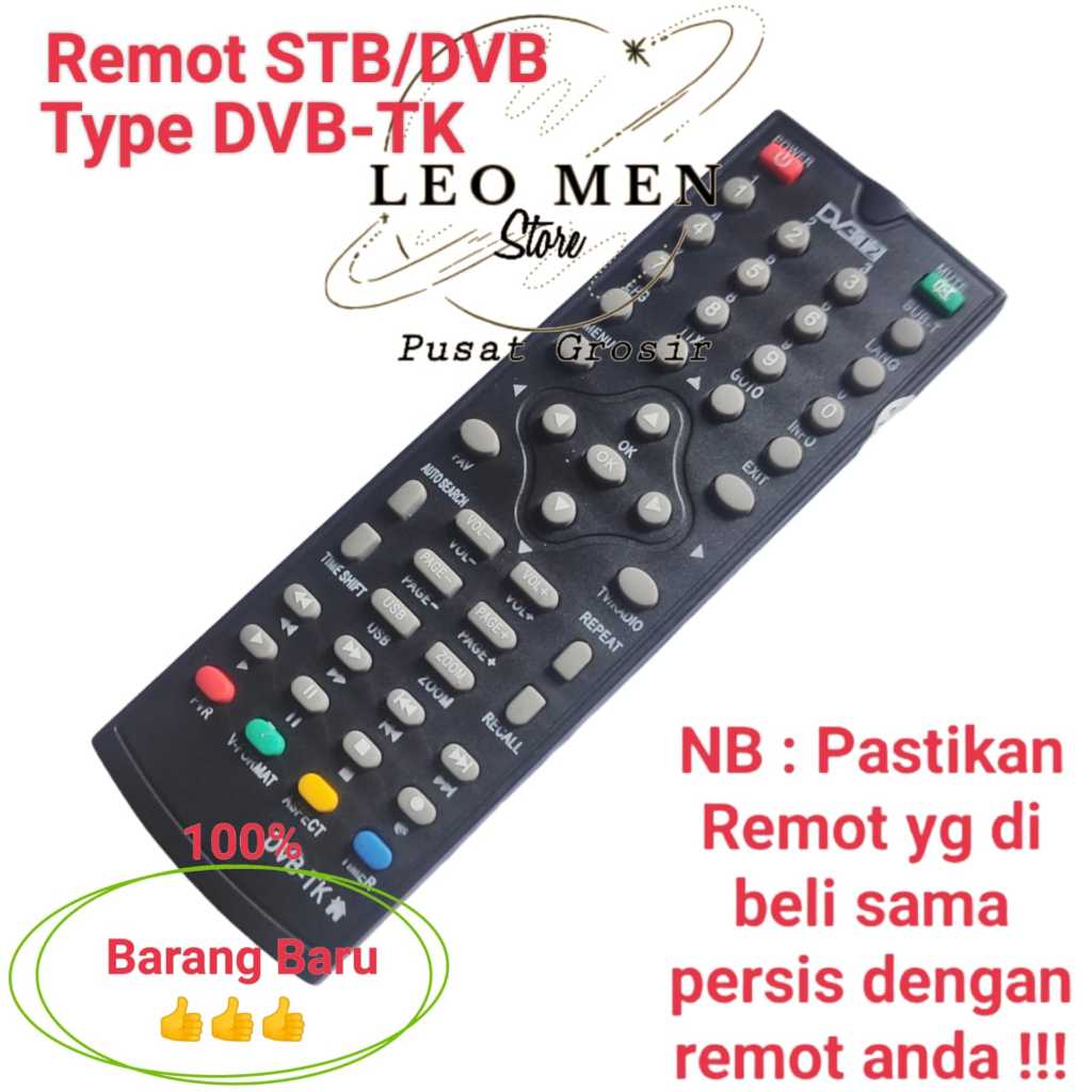 Remote STB DVB T2~Remot Set Top Box DVB T2~Untuk Remot STB Type DVB TK