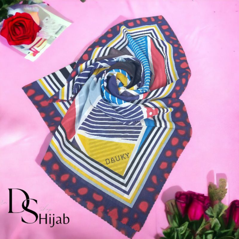 Segiempat dauky voal motif , ZM elzatta