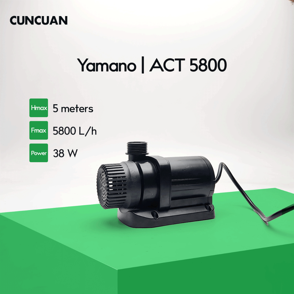 YAMANO ACT 5800 Pompa Celup Aquarium dan Kolam Power Head 5800 L/h