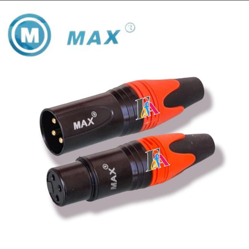 Jack Soket Canon MAX ORANGE Jack XLR Male Female