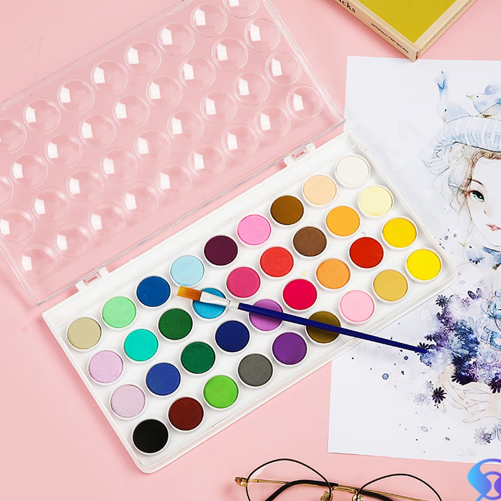 

Produk Keren 12 warna 21 warna 36 warna solid cat air set sketsa lukisan seni DIY guas cat-Suning Mall