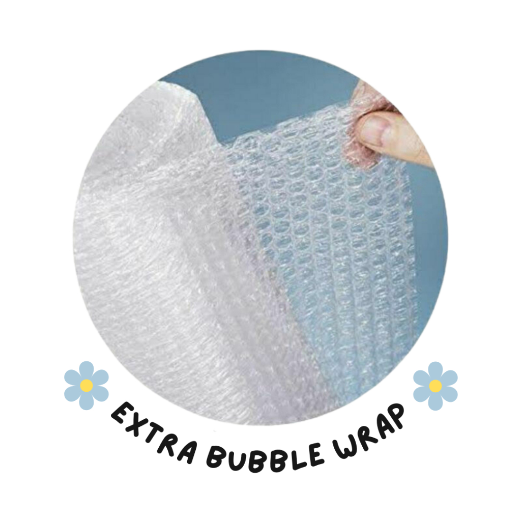 

Extra bubble wrap untuk tambahan packing - ÁineMeara