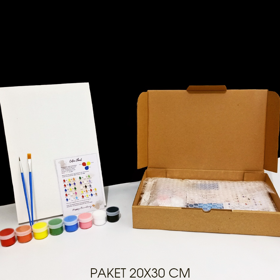 

Best Terlaris Paket lengkap melukis kanvas 20x20 cm 20x30 cm pallete kuas cat air dilengkapi dengan color mixing chart dan kanvas putih berkualitas hemat