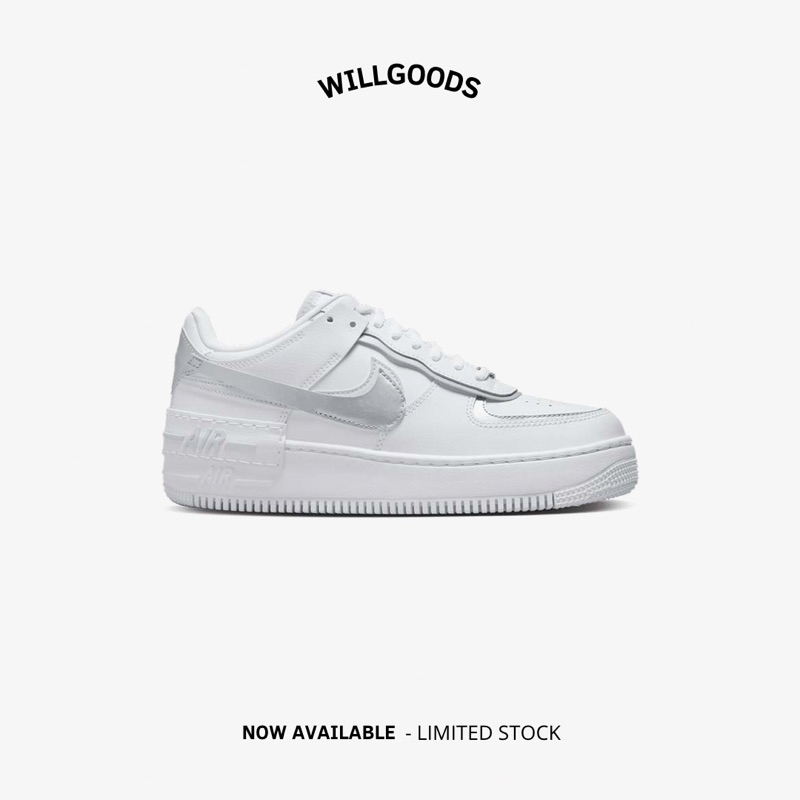 Nike Air Force 1 Shadow Pure Platinum Women Original Resmi BNIB