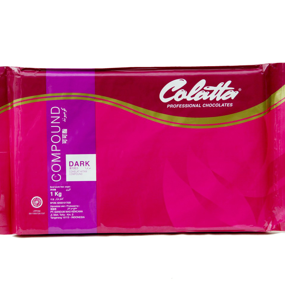 

➦✫✢ Cokelat Batang - Colatta Dark Chocolate Compound Kemasan 1kg