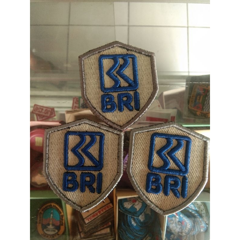 bordir timbul logo satpam bank bri