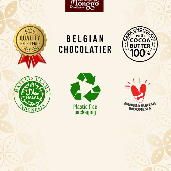 

Serba Murah Chocolate Monggo Bar 40g | 13 Variants | Coklat Murni 100% Cocoa Butter| Dark Cokelat Snack Sehat