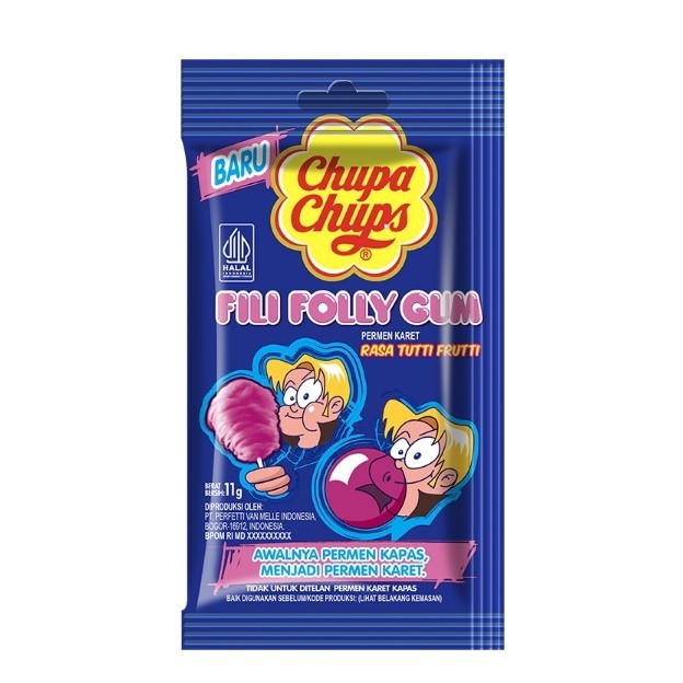 

Chupa chups big babol filifoly gum permen karet tutti frutti 11 gr