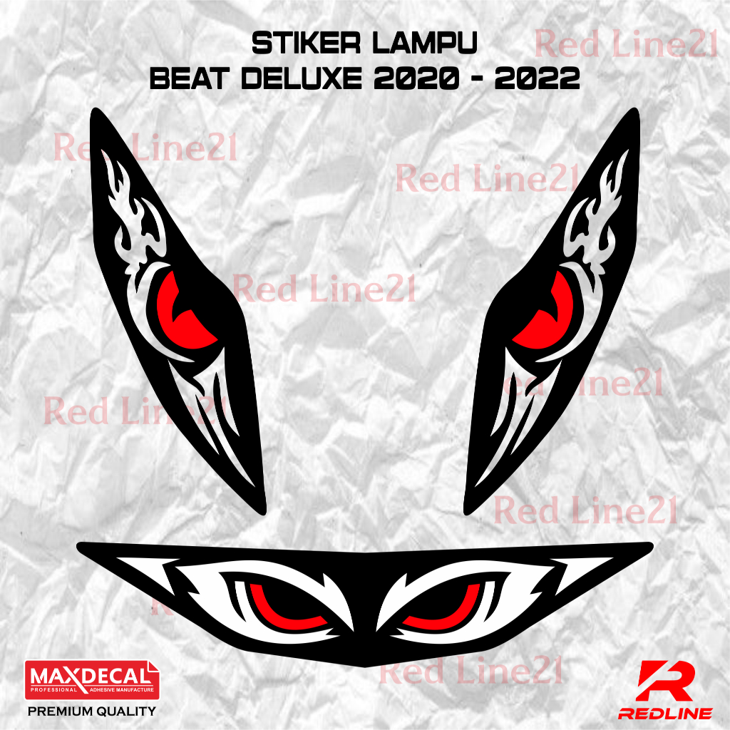 Stiker Lampu Beat Deluxe Alis 2019 2022