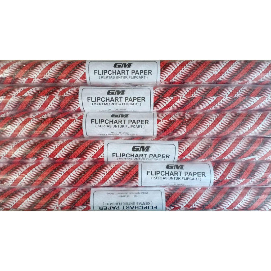 

Kertas Flipchart Putih Ukuran 90x120cm Isi 25 Lembar Merek GM