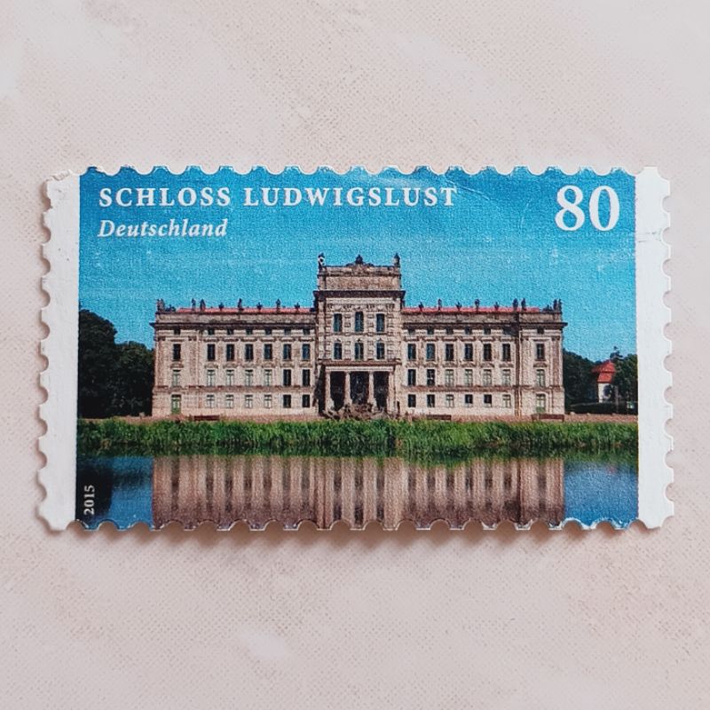 

(AA) Perangko Jerman Castles and Palaces 2015 - Ludwigslust Castle 80 Euro cent Used