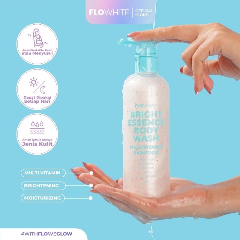 Flowhite Bright Essence Body Wash. Multi Vitamin Skin Food.300ml.