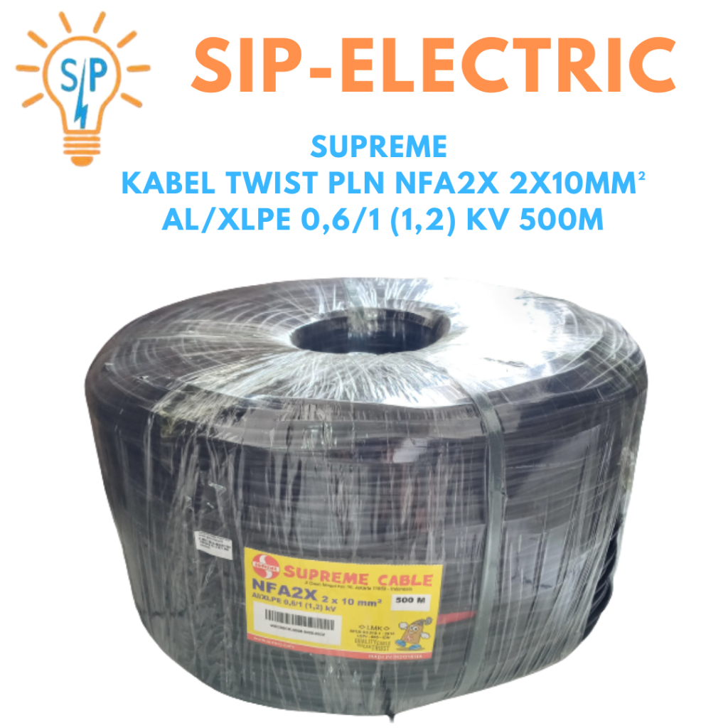 SUPREME KABEL TWIST PLN NFA2X 2x10mm² AL/XLPE 0,6/1 (1,2) kV 500M