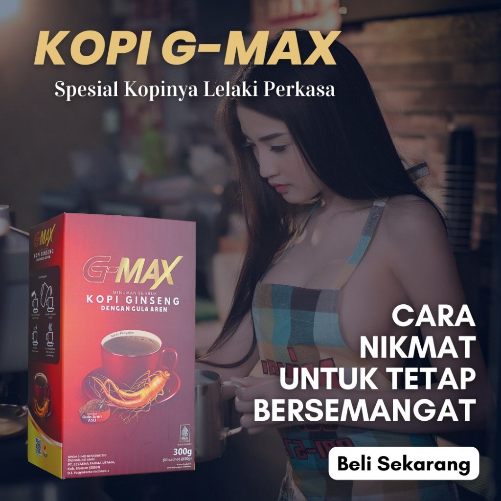 

KOPI BPOM Kopi Penambah Stamina Pria Dewasa 100% original tanpa efek samping Aman Sudah BPOM GMAX 1 BOX 10 SACHET