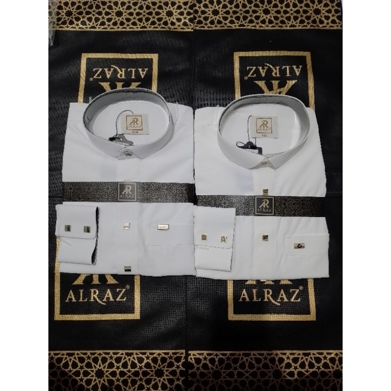 PROMO AL RAZ PUTIH MANSET / AL RAZ / MANSET / LENGAN PANJANG / JUBAH PRIA / GAMIS PRIA / RABBANI / H