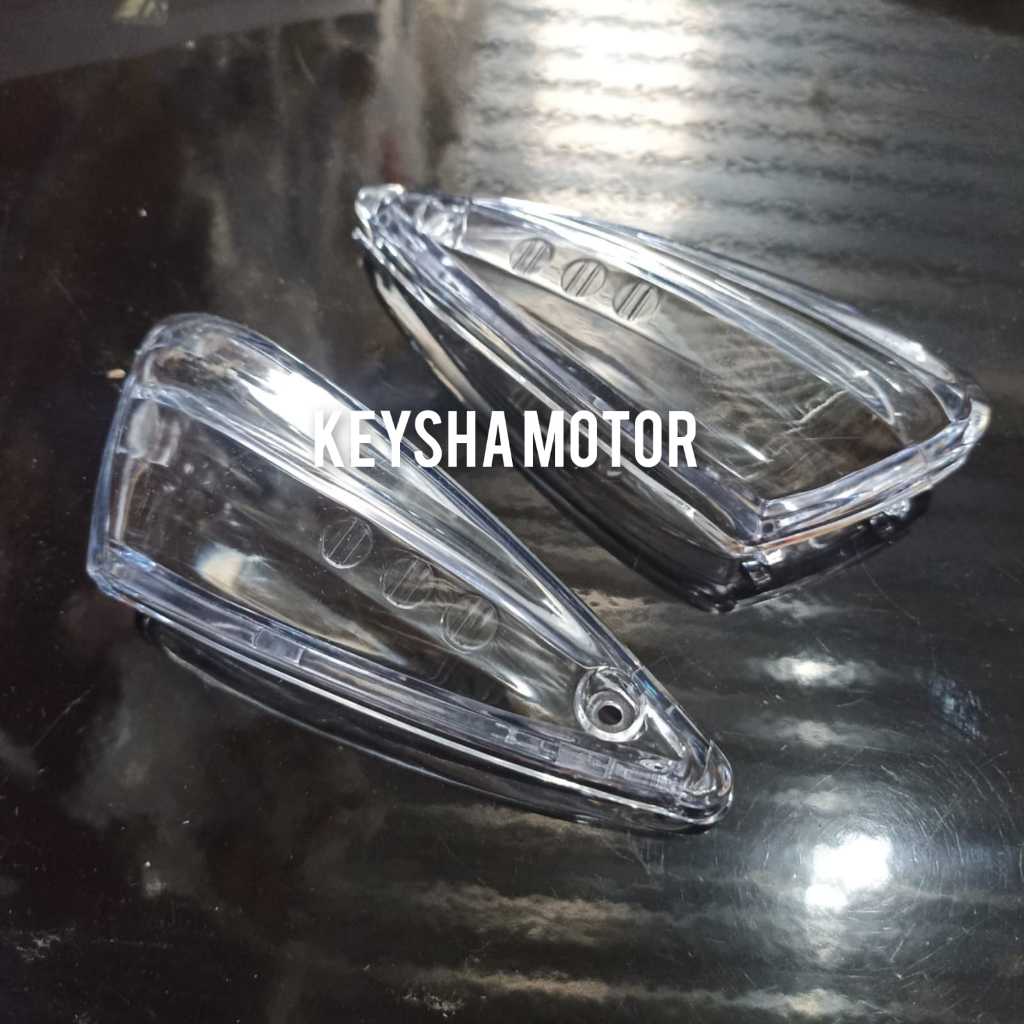 MIKA KACA SEIN LAMPU SEN DEPAN SUPRA X 125 PUTIH POLOS