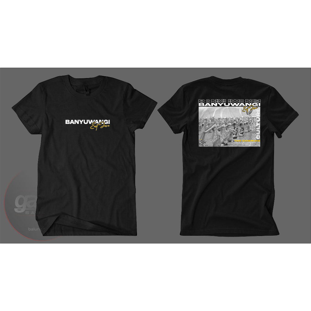 KAOS BANYUWANGI CULTURE bahan catton combed 30s