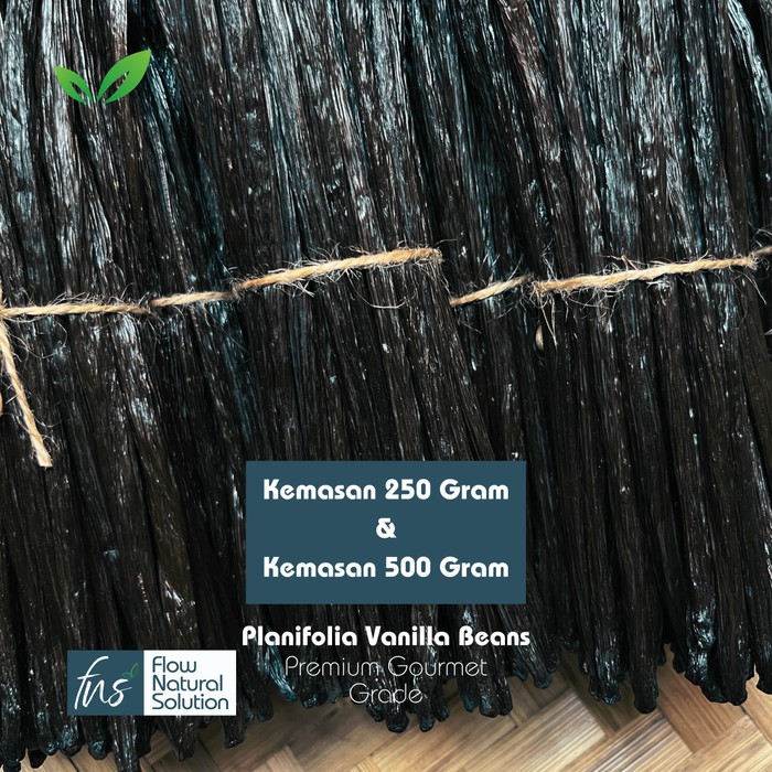 

Vanilla Bean Planifolia Gourmet Premium 250 Gram Dan 500 Gram