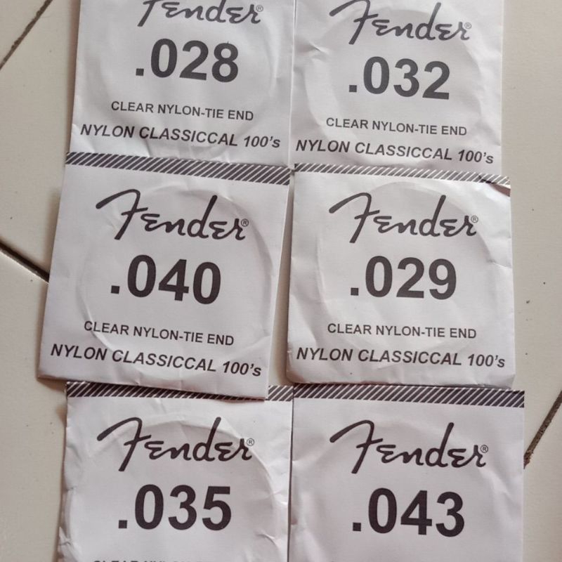 senar gitar fender nylon (nilon) eceran