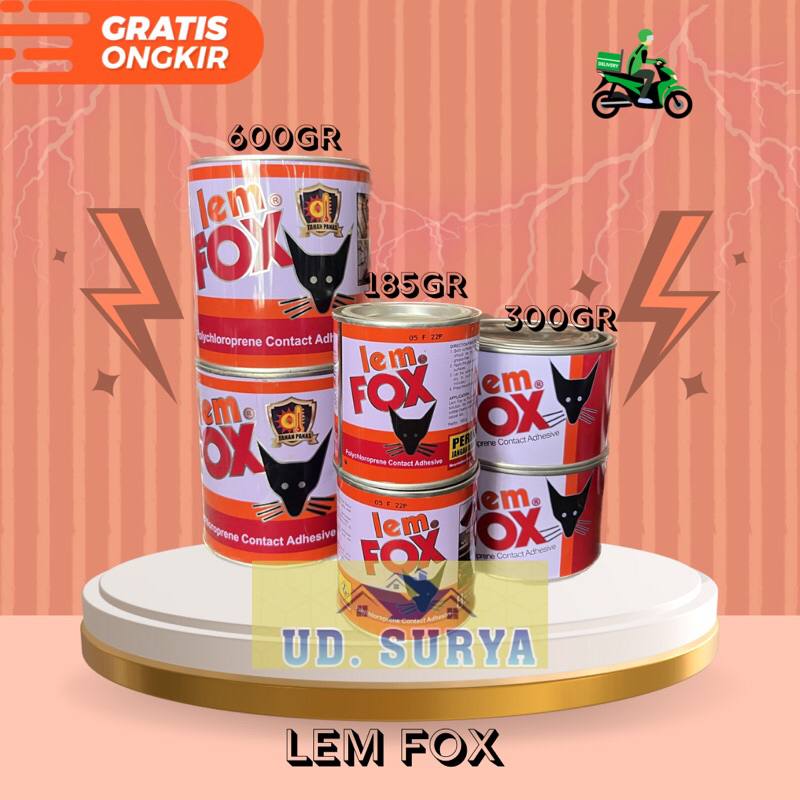 

LEM FOX lem kuning 185gr, 300gr, 600gr