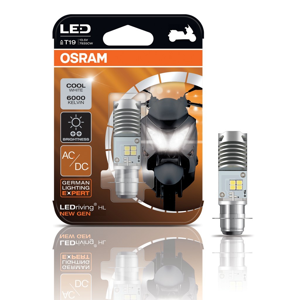 Lampu Motor LED T19 H6 M5 K1 OSRAM led laser pro PUTIH AC/DC Bebek Matic Beat Vario Scoopy Supra Kar